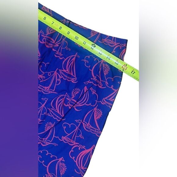 Lilly Pulitzer First Mate Sailboat Print Karlo Skirt - 2 - Picture 7 of 7